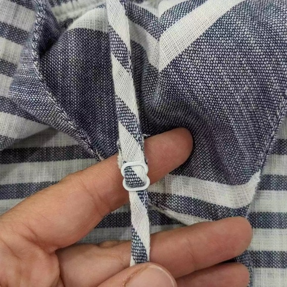 Old Navy Blue & White Striped Fit & Flare Sundress – Spaghetti Straps, Size M - Picture 6 of 7